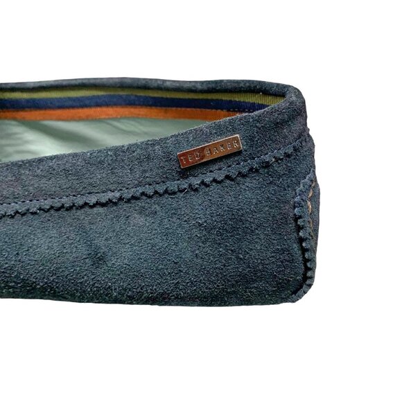 Ted Baker London Urbonn Navy Suede Leather‎ Tassel Driver Loafers main image 4